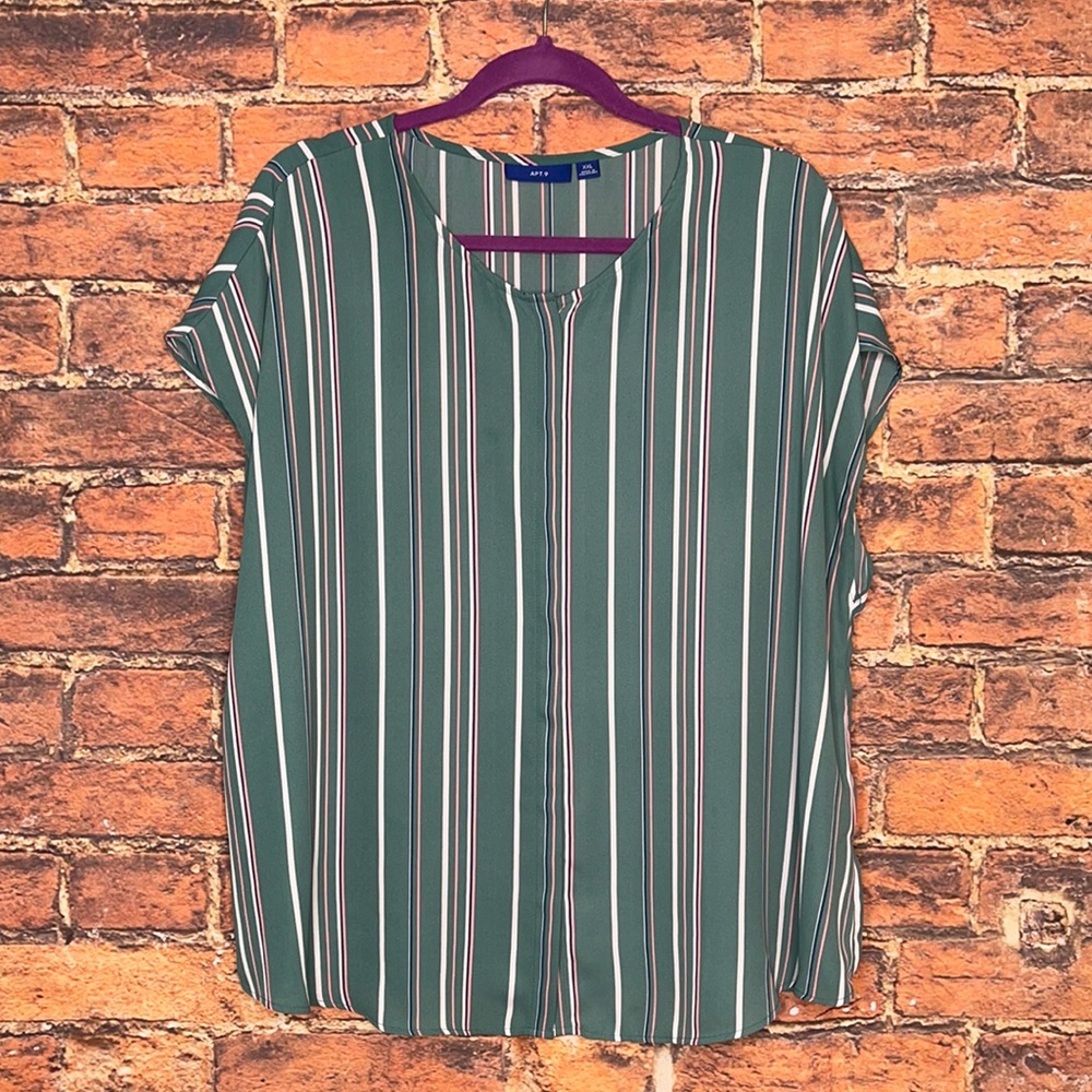 Apt.9 Button Down Dolman-Sleeve Top